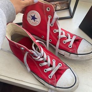 Red High Top Converse